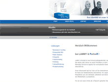 Tablet Screenshot of lammy-partner.de